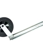 ALKO STANDARD 48mm JOCKEY WHEEL ASSEMBLY SOLID WHEEL