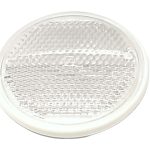 REFLECTOR ROUND WHITE SELF ADHESIVE R62 (CARD OF 10)