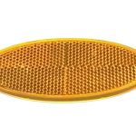 HELLA REFLECTOR OVAL SELF ADHESIVE AMBER (CARD OF 10)