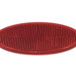 HELLA REFLECTOR OVAL SELF ADHESIVE RED (CARD OF 10)