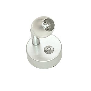 SPOT LED SWITCHED SILVER 10-33V