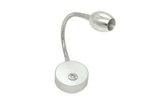 FLEXI SPOT LED TOUCH SWITCHED SILVER 9-33V