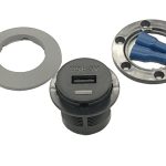ALFATRONIX USB-A CHARGER SINGLE PORT FRONT FITTING