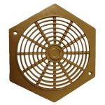 DLS HEXAGON VENT BEIGE 3" (BAG OF 10)