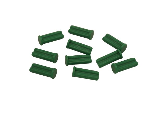 LOCKING PIN FLEXIBLE TAILS GREEN (BAG OF 10)