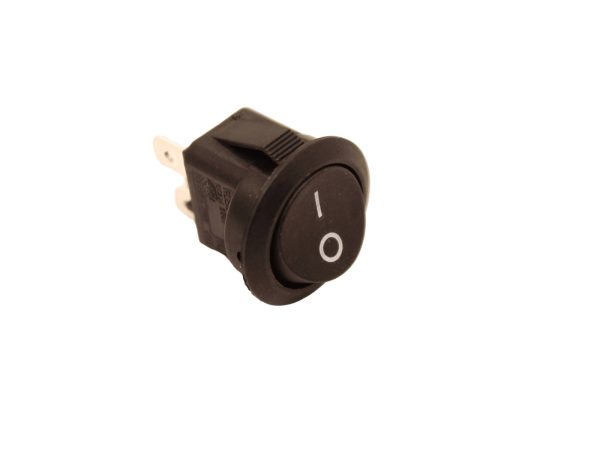 ROUND SWITCH DP ROCKER BLACK ON/OFF