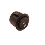 W4 ROUND SWITCH SP ROCKER BLACK CENTRE OFF