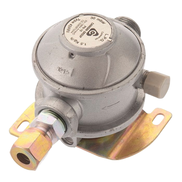 CAVAGNA 30MBAR BULKHEAD GAS REGULATOR 8MM STRAIGHT