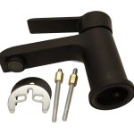 CARAFLO VENTURA BLACK BASIN MIXER TAP