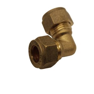 10mm ELBOW BRASS COMPRESSION COUPLING